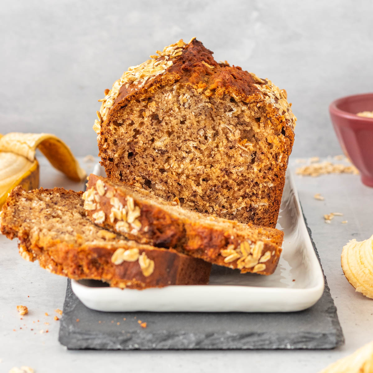 Bolo de Banana com Aveia