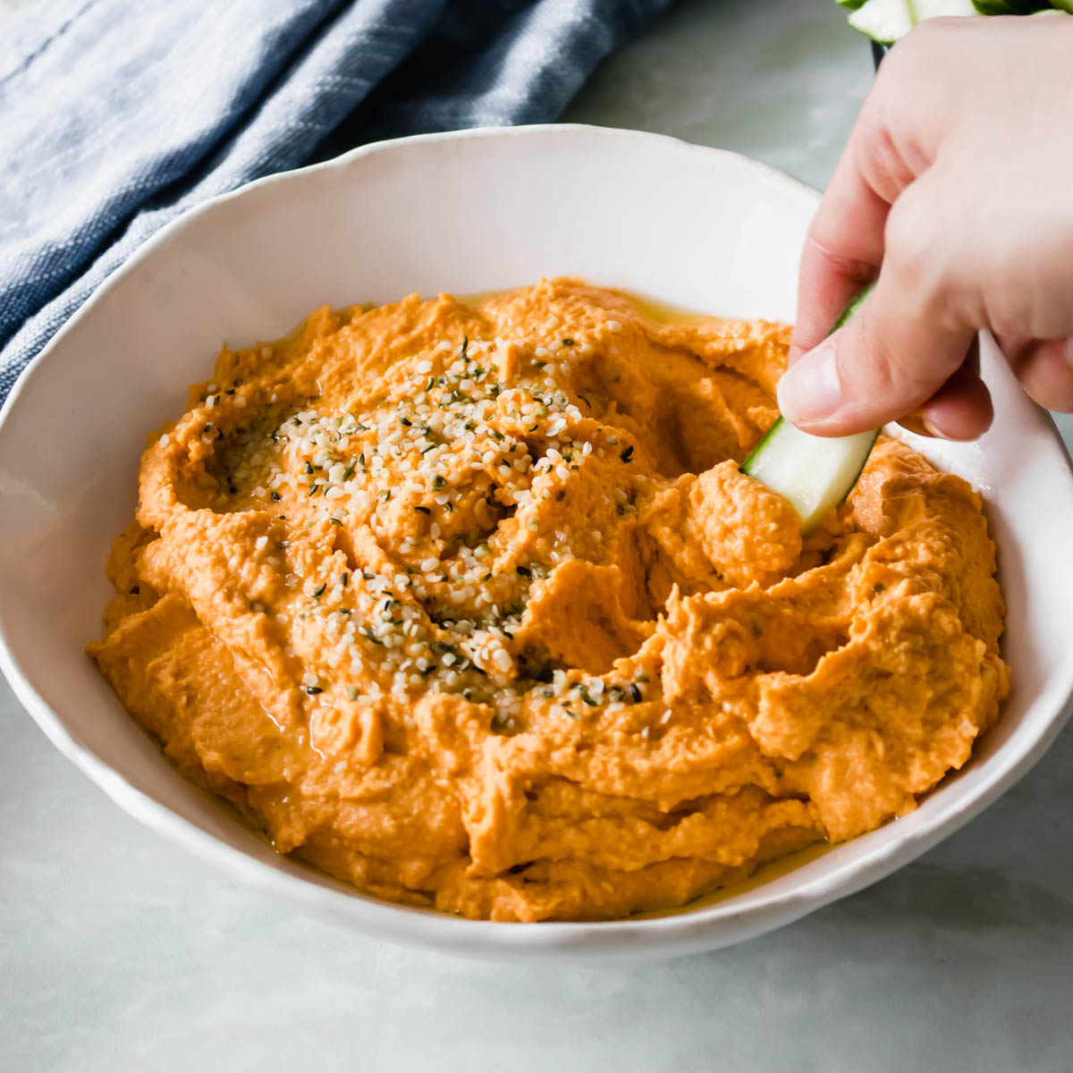 Homus de Pimentão Vermelho Assado