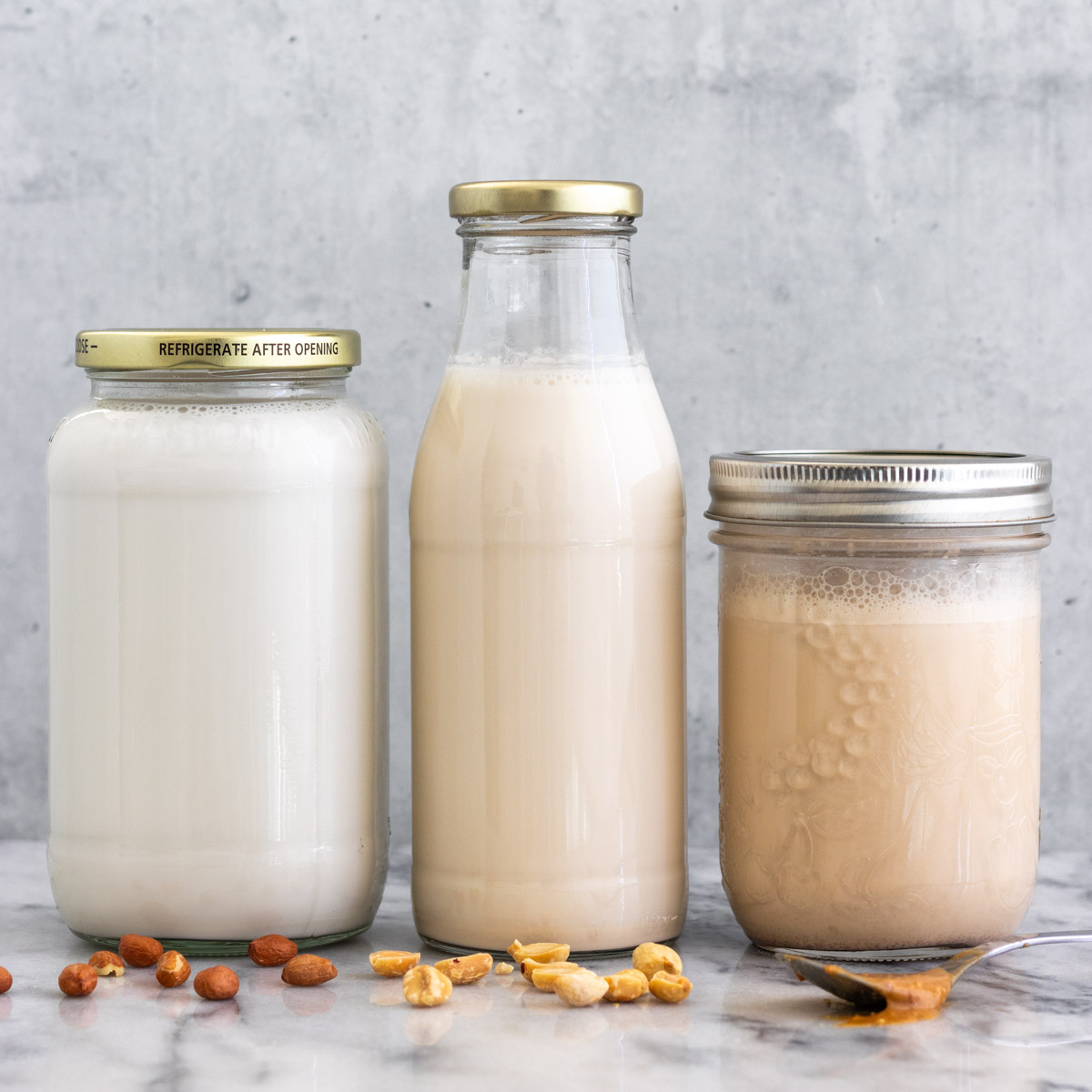 Leite de Amendoim Caseiro