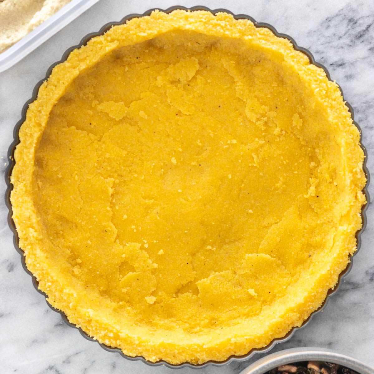 Massa de Torta de Polenta