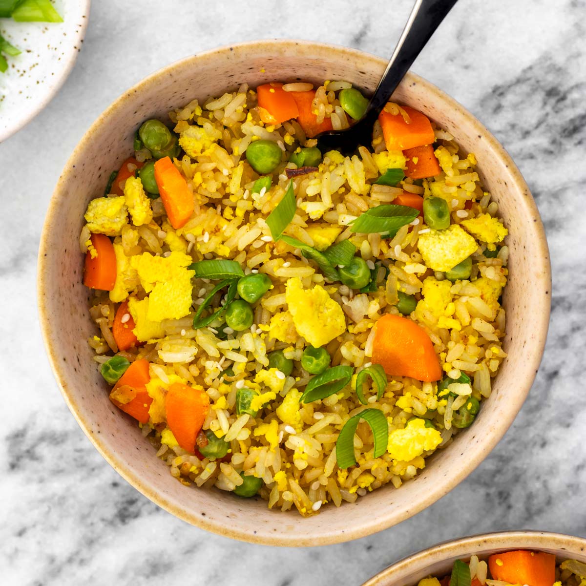 Mexido de Arroz com Tofu e Vegetais