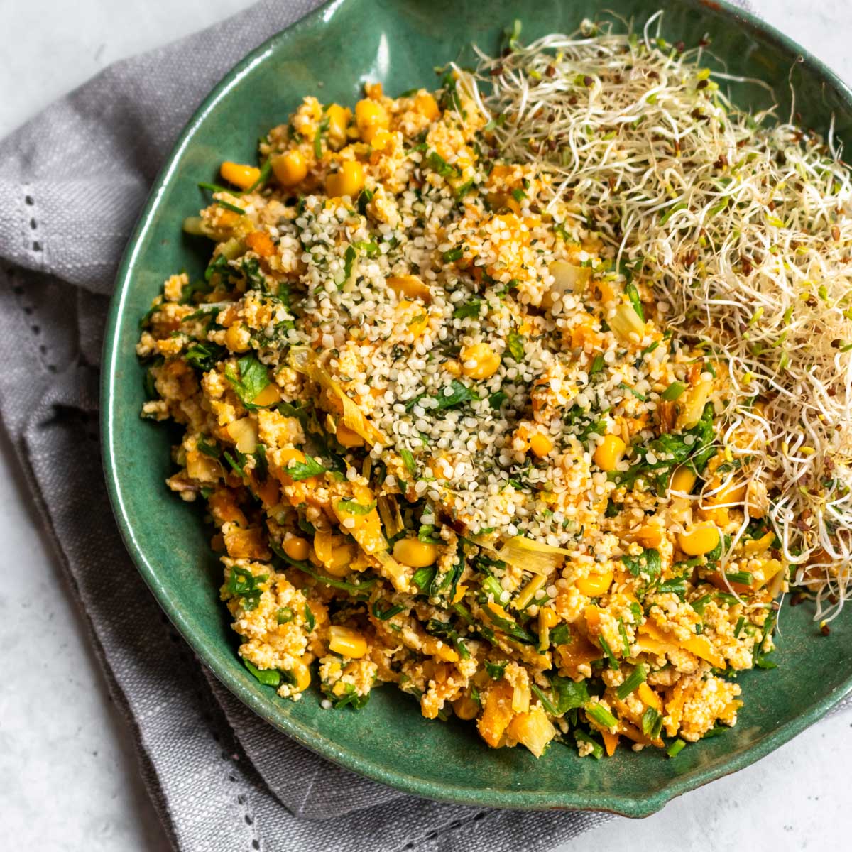 Mexido de Tofu com Vegetais