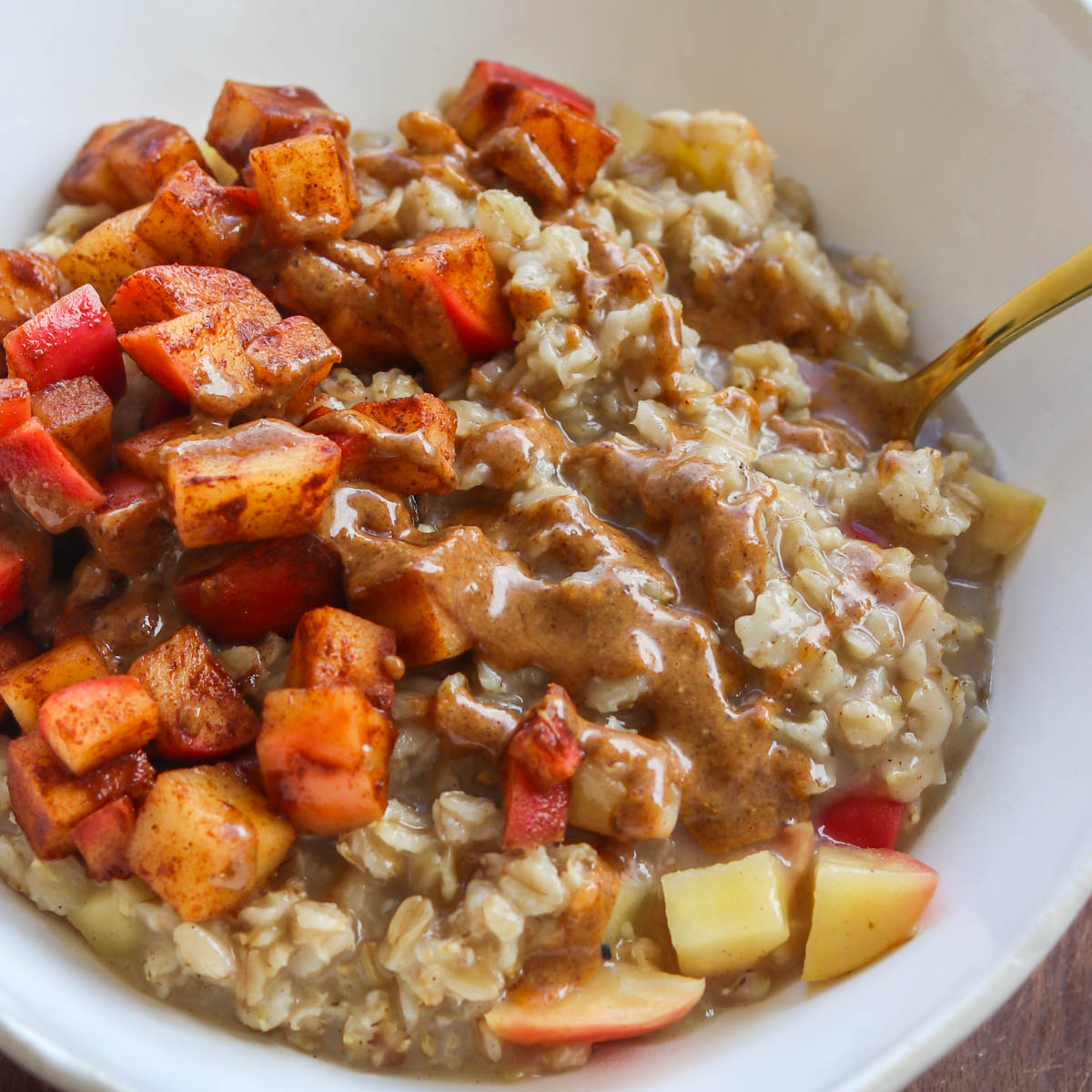 Mingau de Aveia com Maçã e Canela