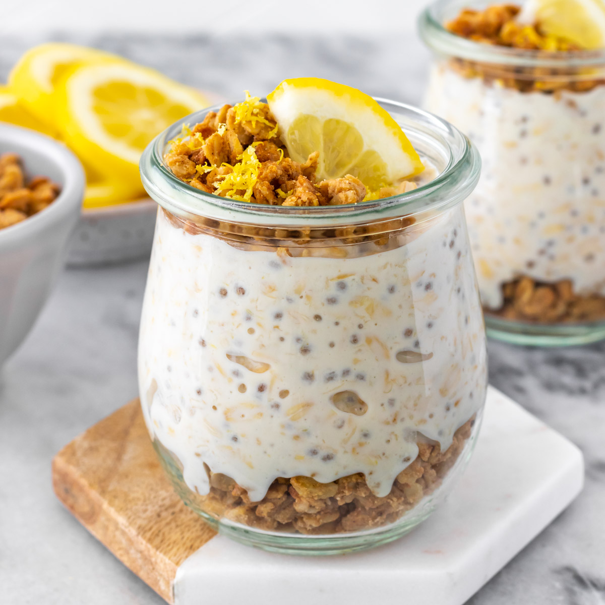 Overnight Oats de Limão Siciliano