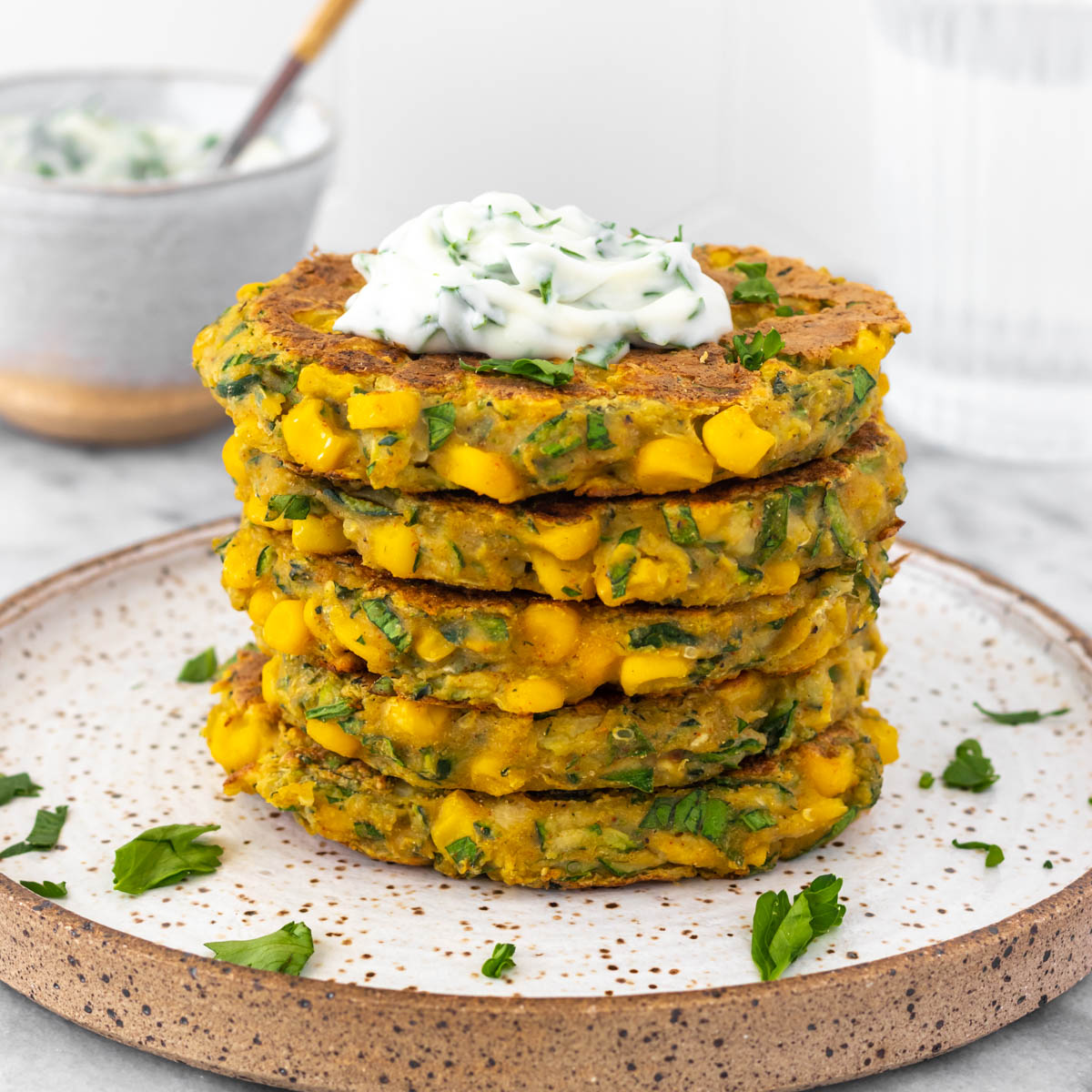 Panquecas de Milho e Abobrinha