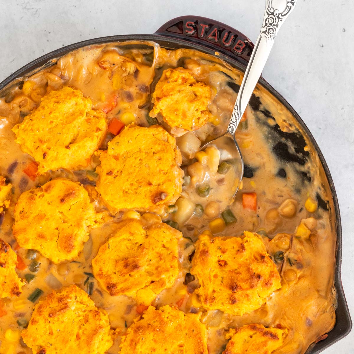 Grão-de-Bico Cremoso com Biscuits de Batata-Doce