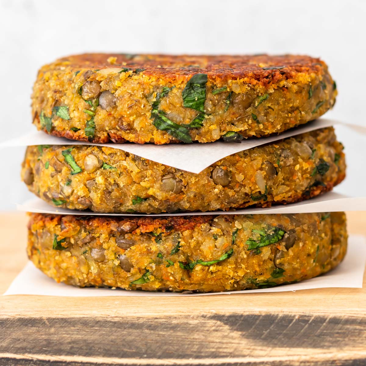 Hambúrguer de Lentilha com Arroz