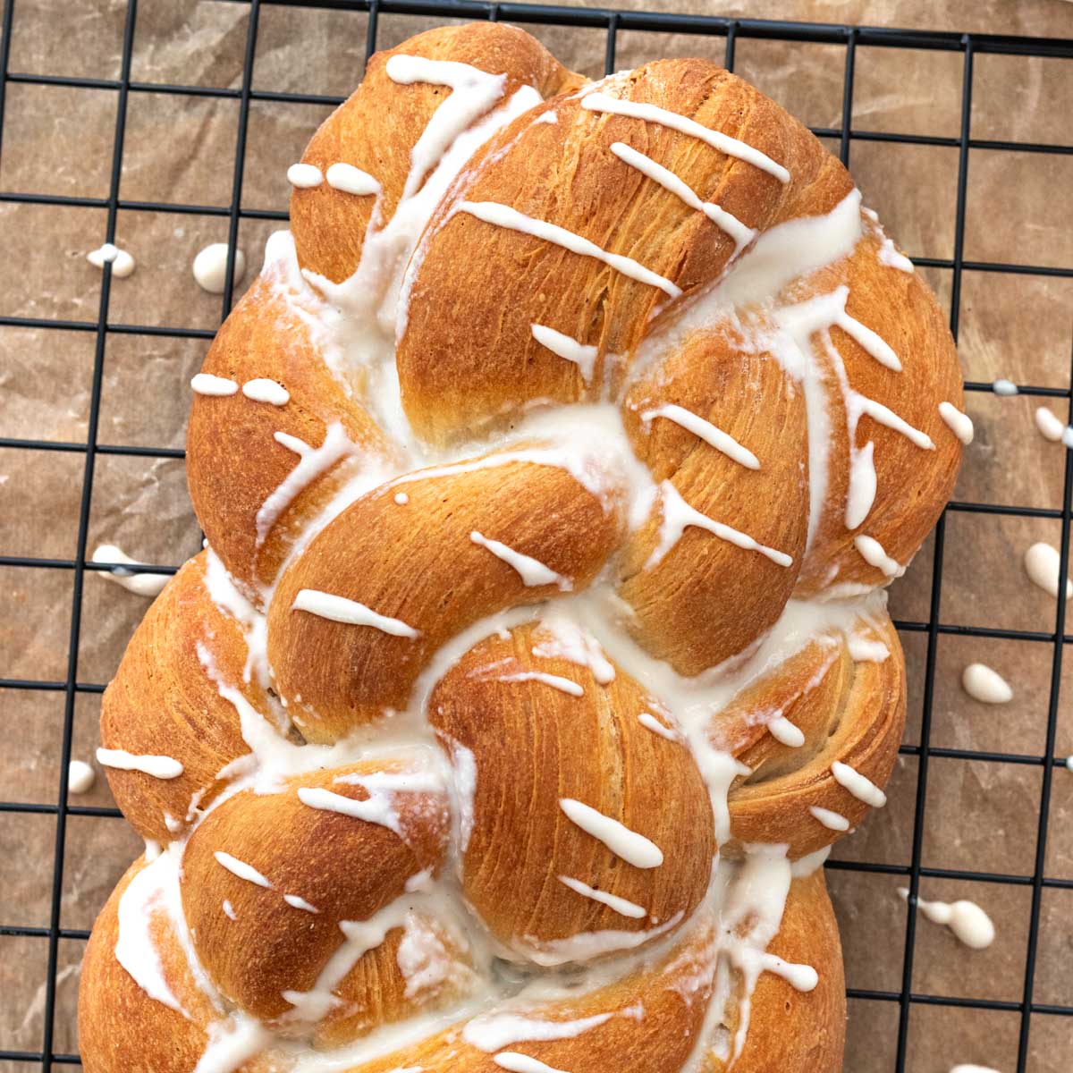 Pão de Baunilha Trançado