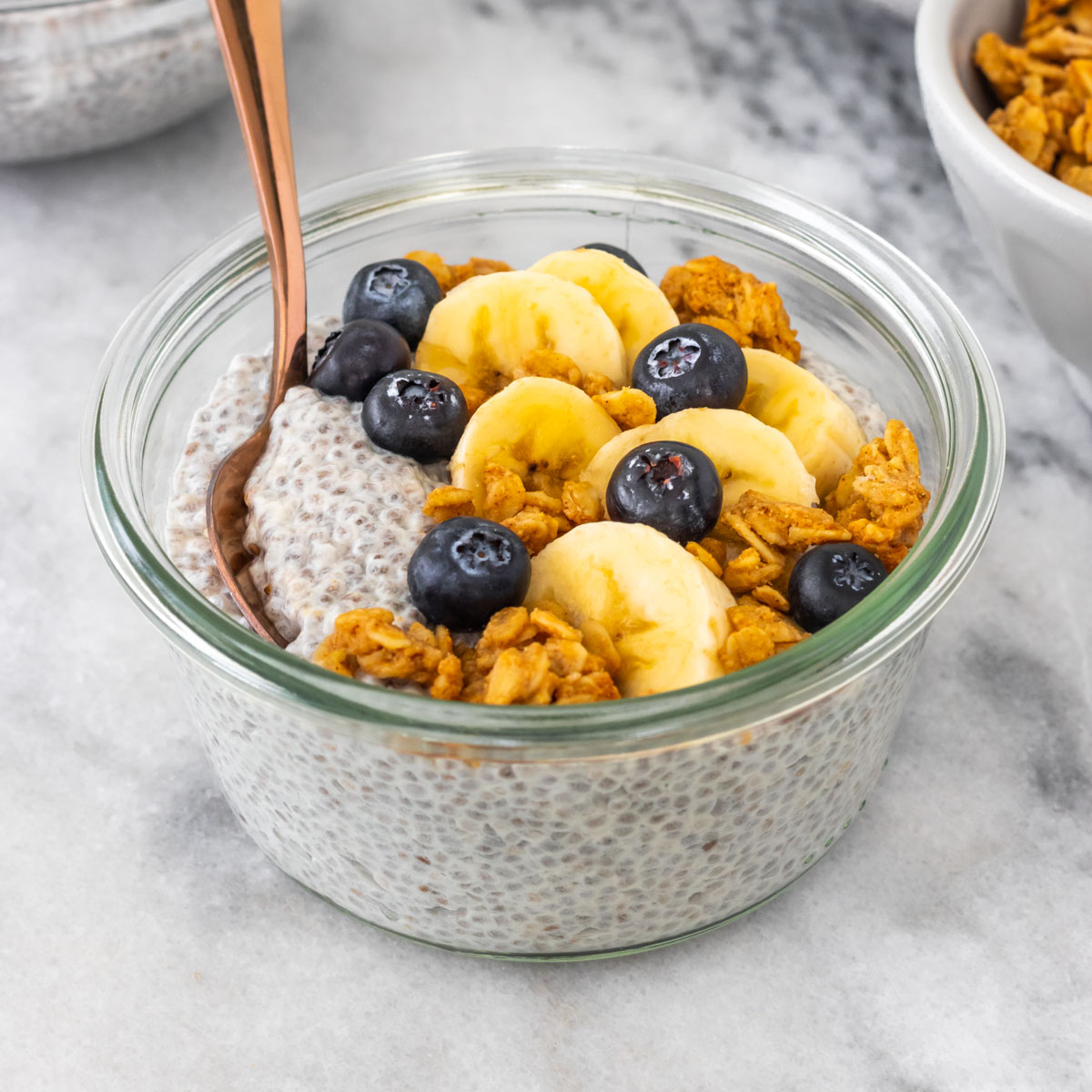 Pudim de Chia com Kefir de Coco