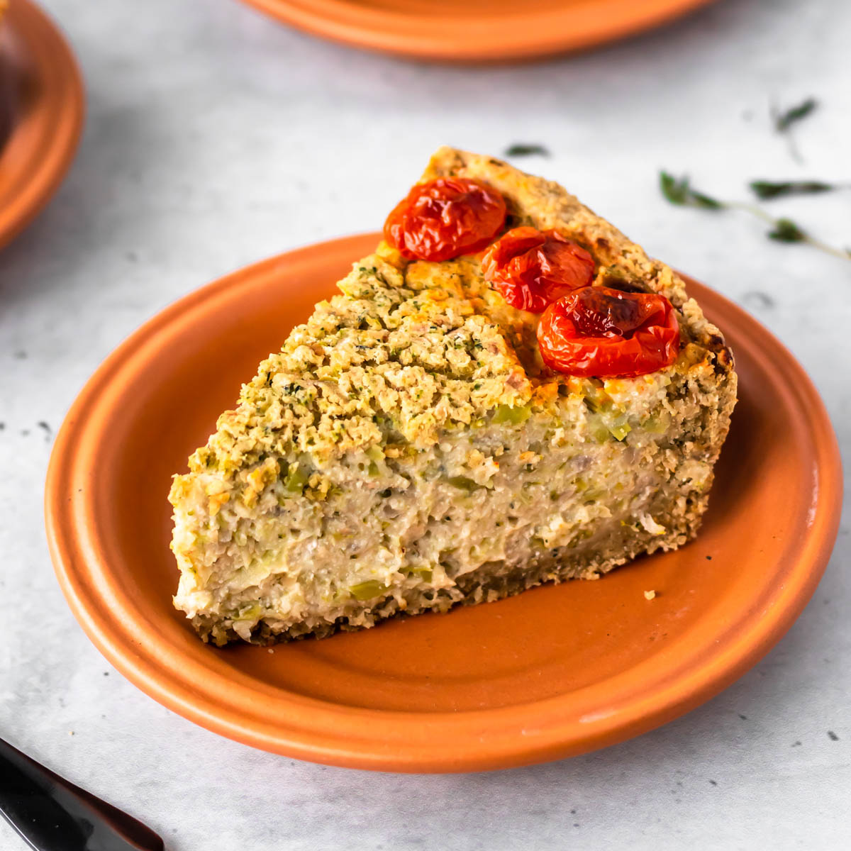 Torta de Feijão-Branco com Tofu e Brócolis