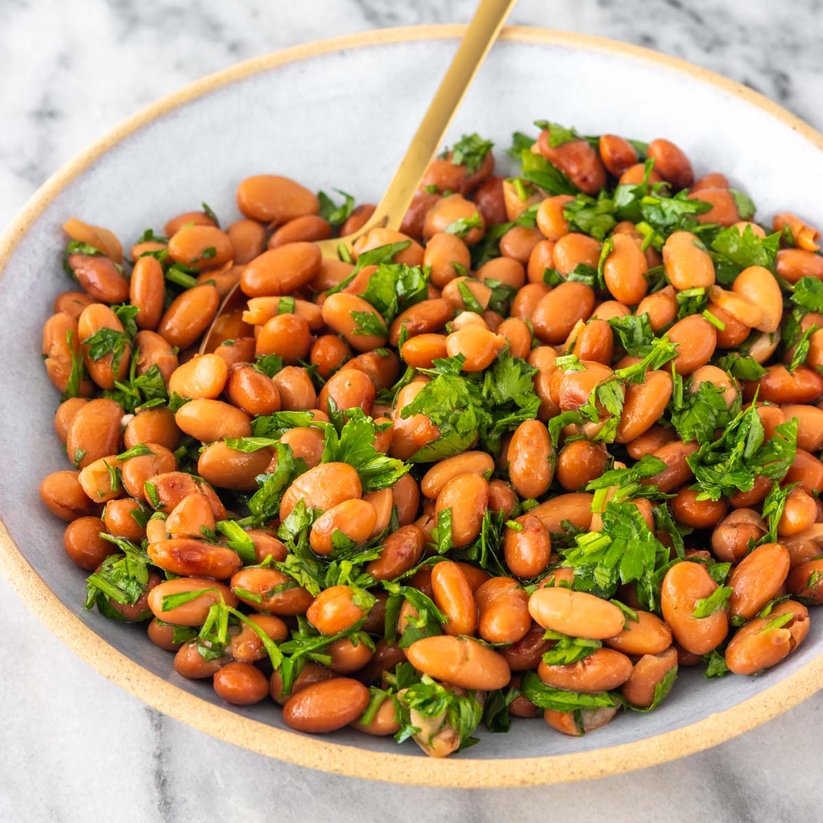 Salada de Feijão Marinado Simples