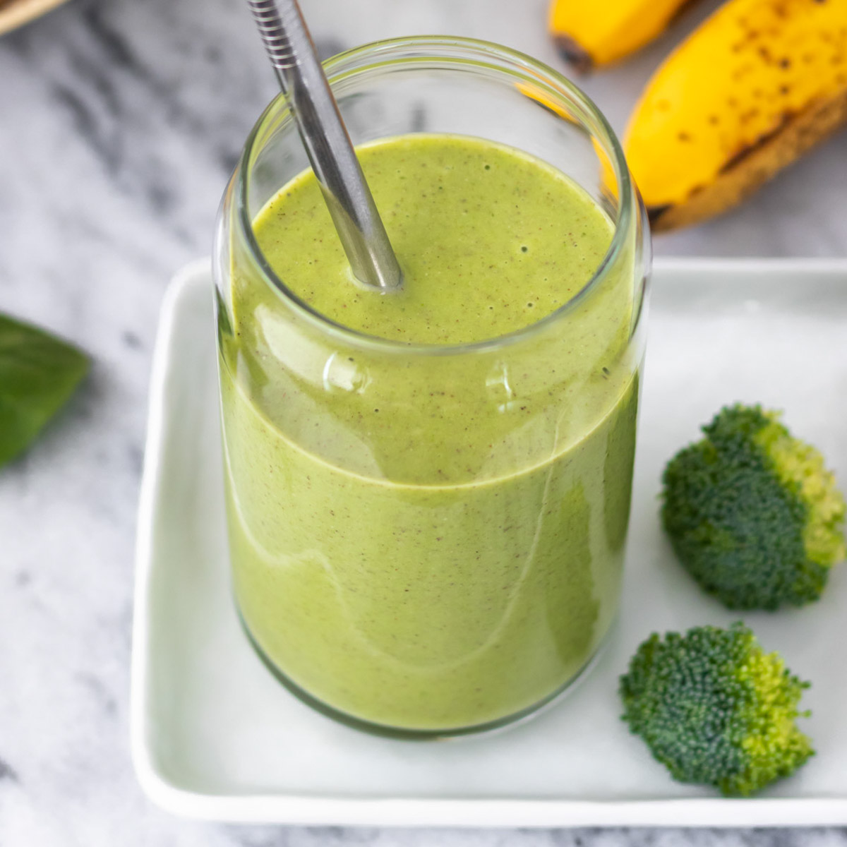 Vitamina de Brócolis com Abacaxi